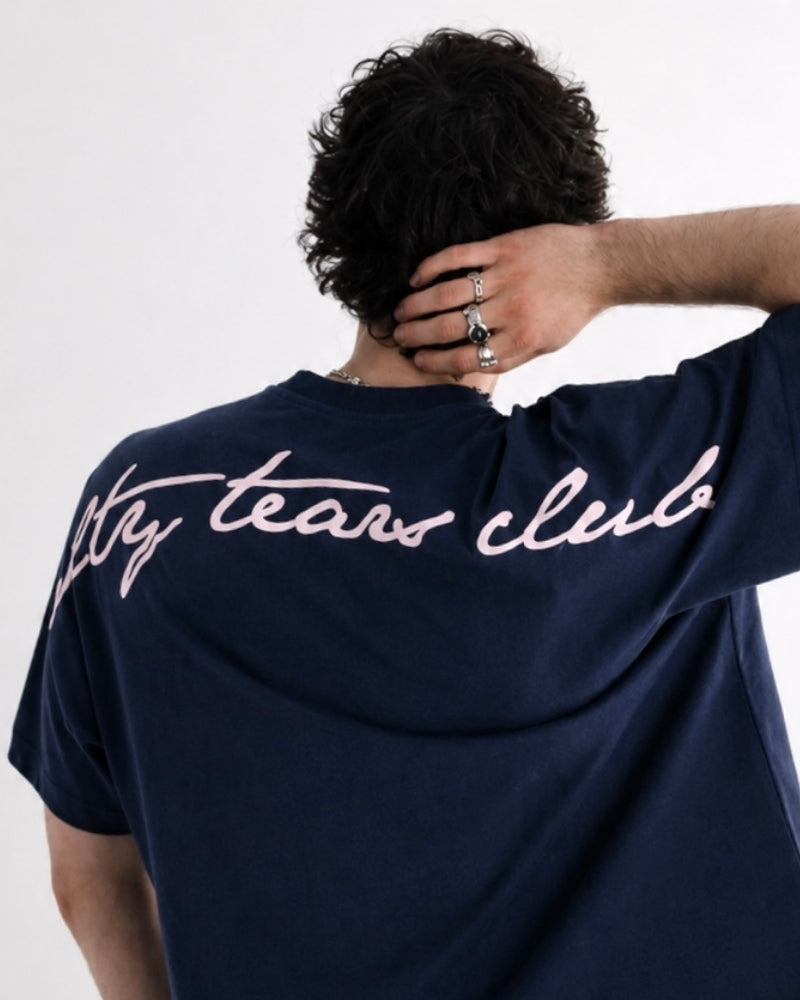 Salty Tears Club Tee Navy