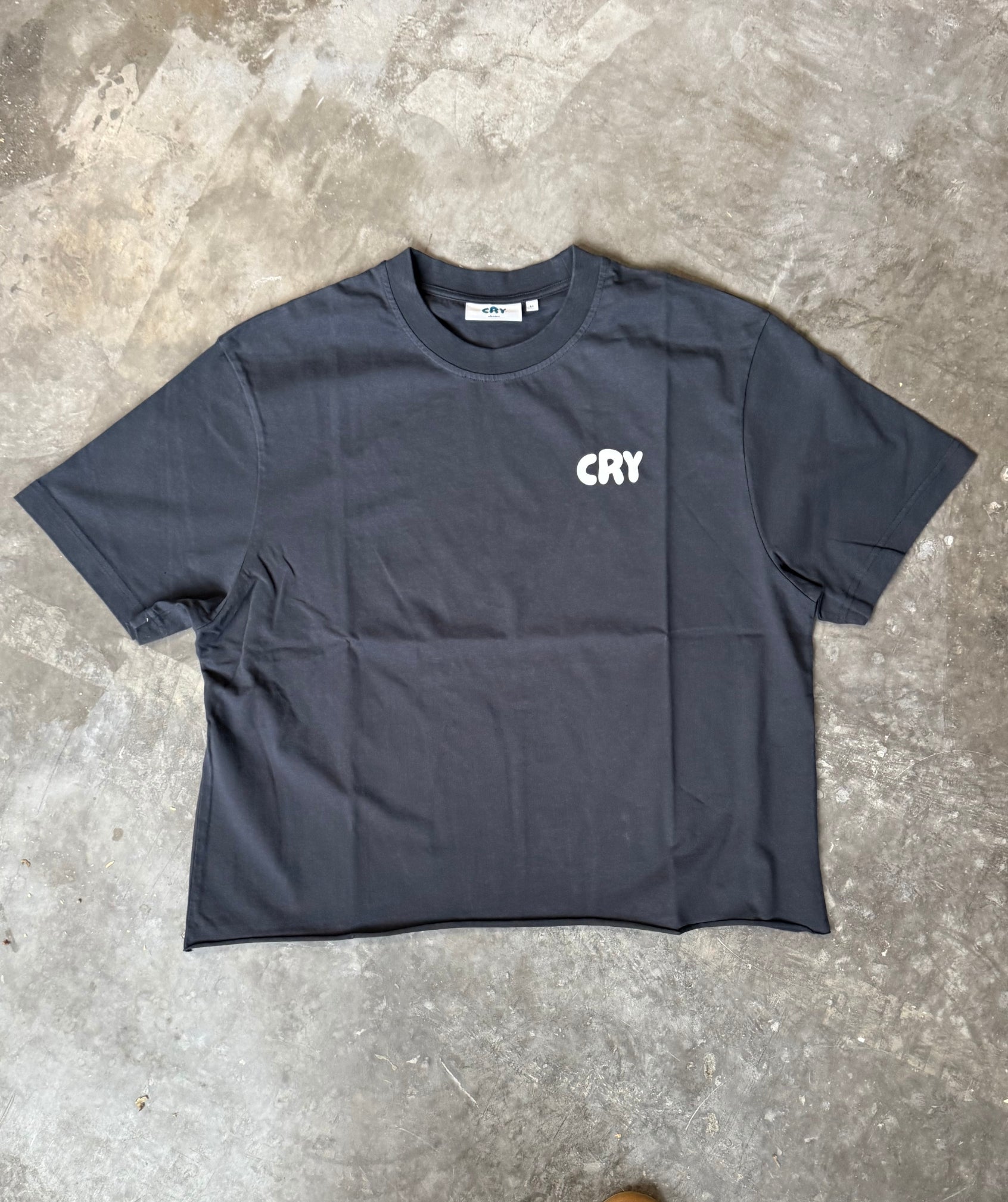 Cropped Tee Navy