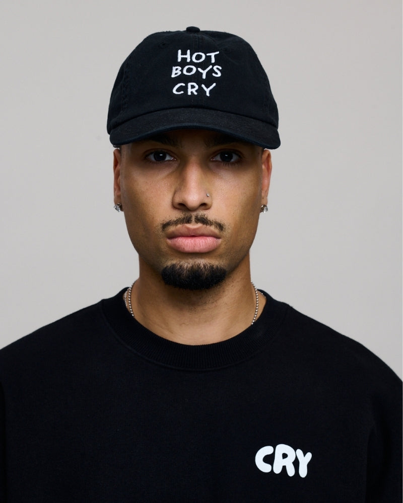 Hot Boys Cry Cap Vintage Black