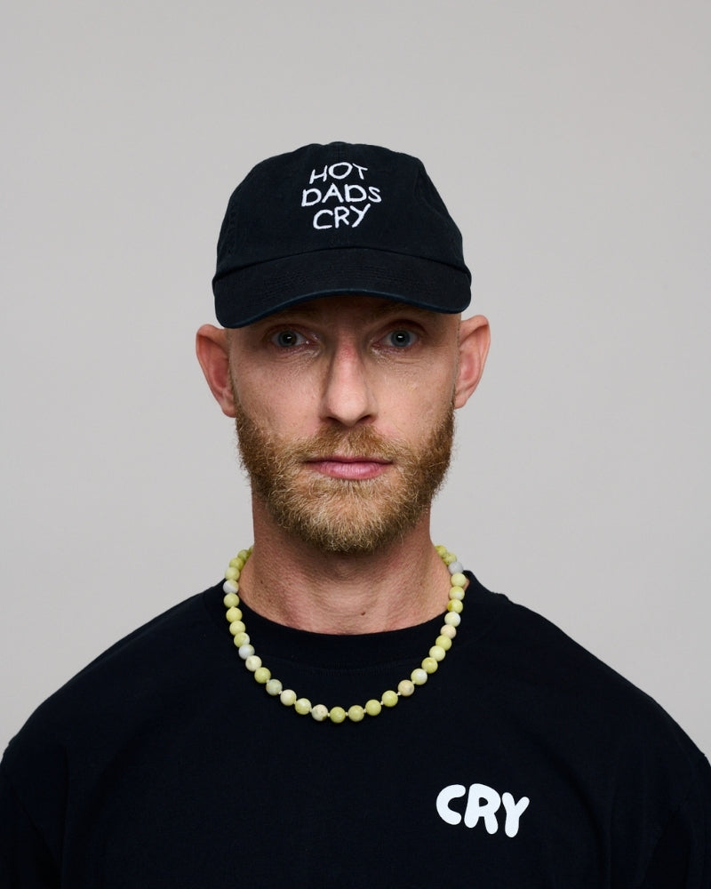 Hot Dads Cry Cap Vintage Black