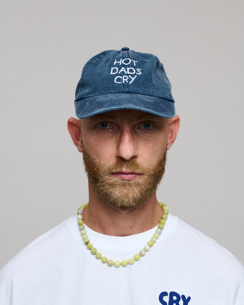 Hot Dads Cry Cap Vintage Blue