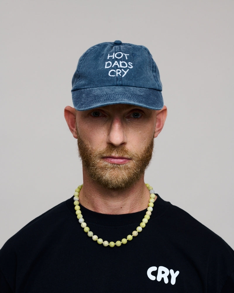 Hot Dads Cry Cap Vintage Blue