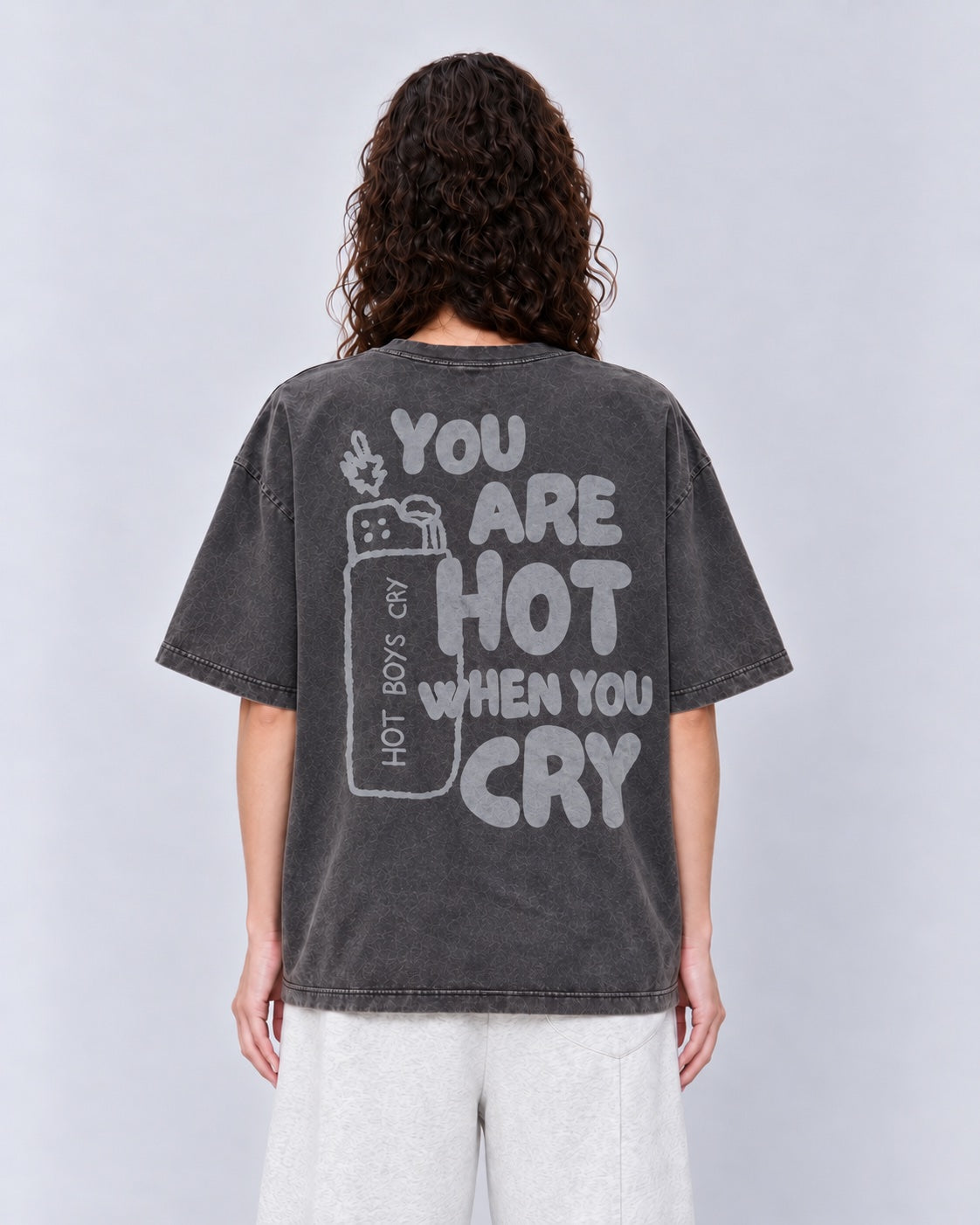 Hot Crier Tee Washed Black