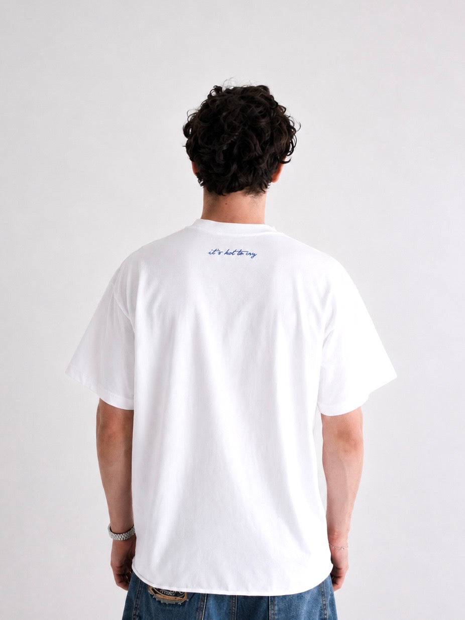CRY Cropped Tee White