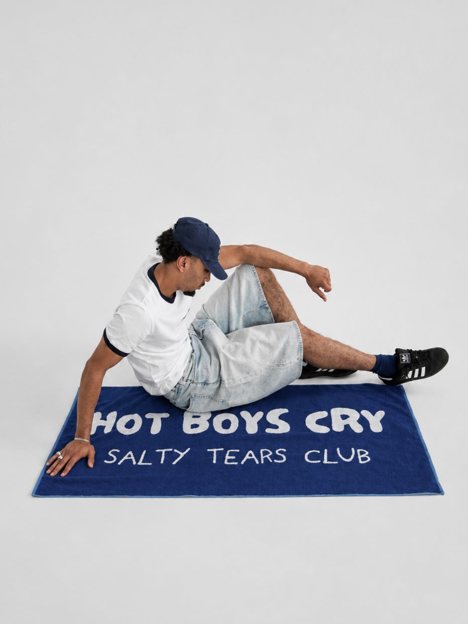 Salty Tears Club Towel Blue