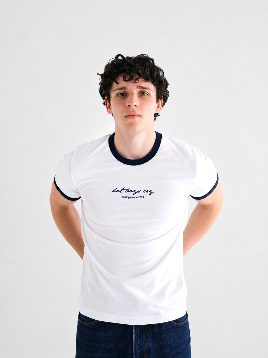 Ringer Tee White
