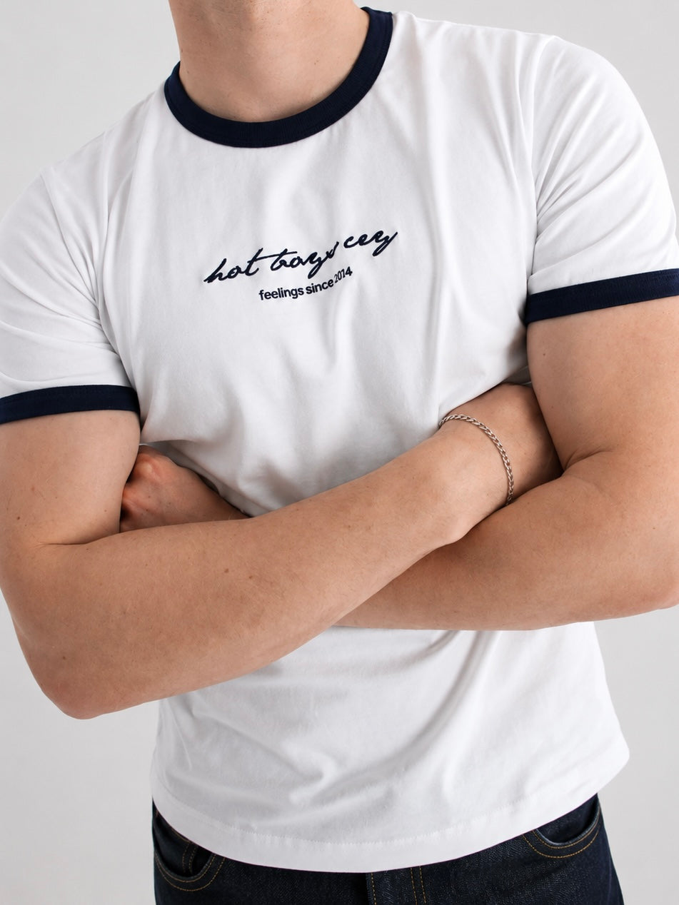 Ringer Tee White