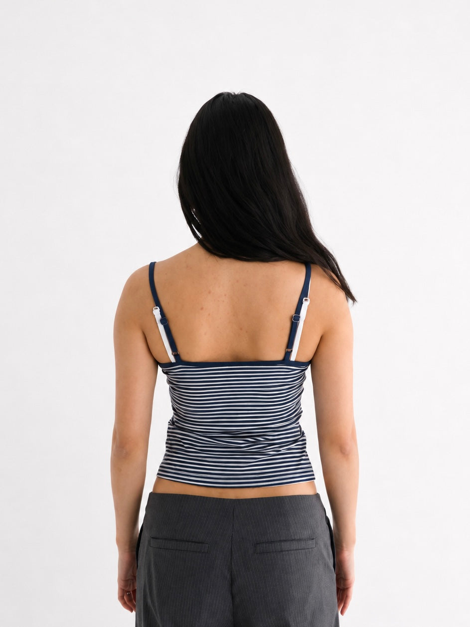 Striped Spaghetti Top