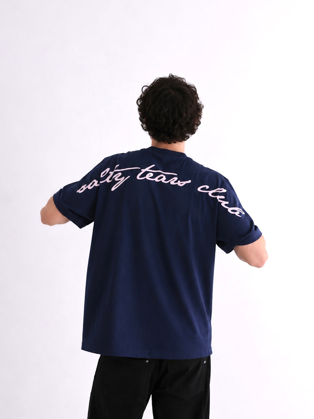 Salty Tears Club Tee Navy